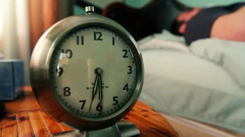 Wake Up Alarm Clock Stock Footage 10810947