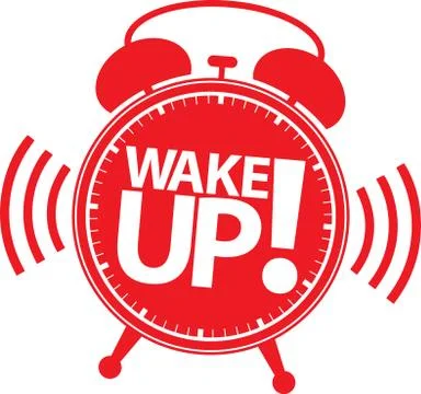 Wake up alarm clock icon, vector illustration Illustrazione stock