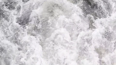 Wake behind boat Stock Footage 94070191