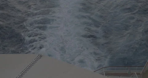 The Wake Behind a Boat Stock Footage 168438000