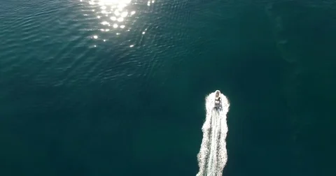 Wake boarder Stock Footage 81935215