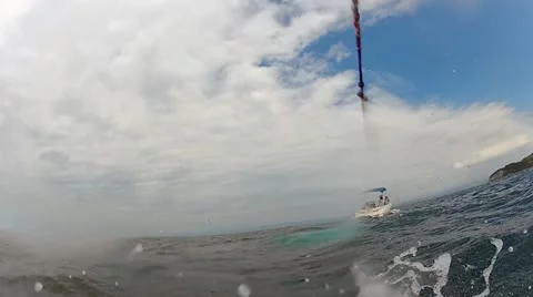 Wake-boarding 스톡 동영상 11435396
