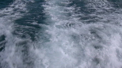 Wake of boat driving Video stock 606905