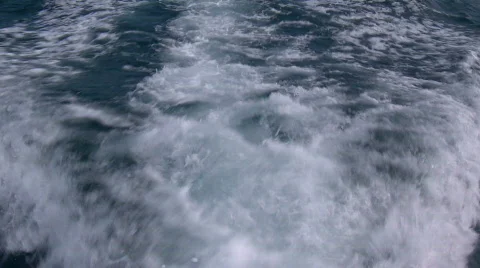 Wake of boat driving Video stock 606964