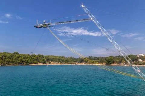 Wake cable park Stock Photos