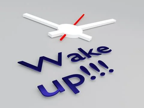 Wake up!!! concept Иллюстрация