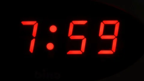 Wake up eight in the morning Stock Footage 121665985