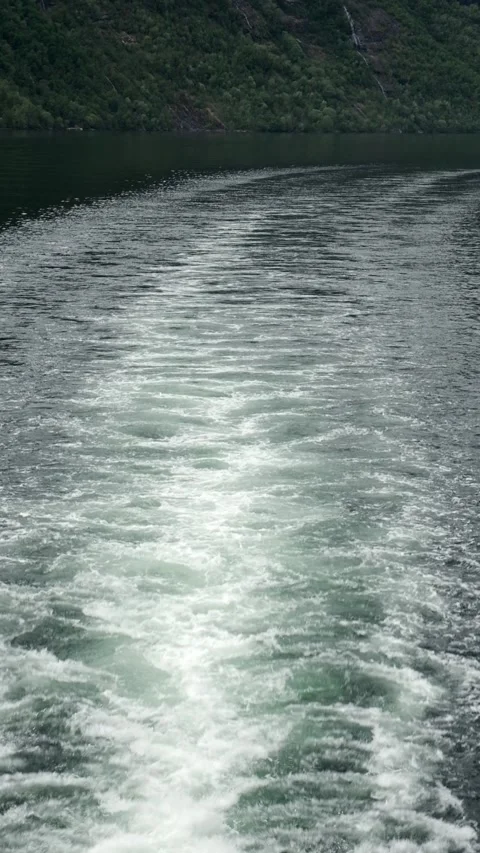 Wake of a ferry Stock Footage 275331940