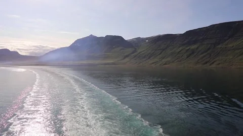 The wake of the ship Stock Footage 249742522