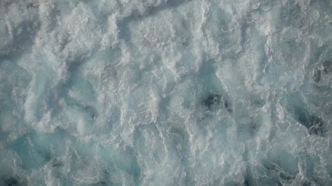 The wake of a ship passing by in slow motion Stock Footage 99658133