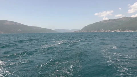 Wake from speed boat Stock Footage 99687311