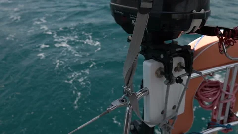 Wake from speed boat Stock Footage 99688210