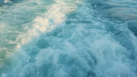 Wake stream from ship 스톡 동영상 304739968