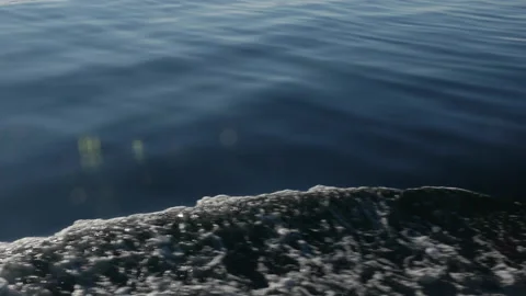 Wake from a tall ship in the Arctic Circle around Svalbard, Norway (Spitsbergen) Stock Footage 212108191