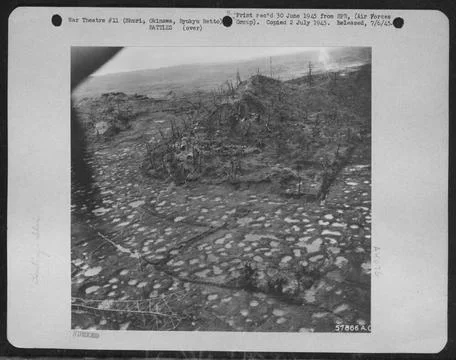 In The Wake Of War - This Polka-Dot Pattern Of Rain Filled Shell Holes And... Stock Photos