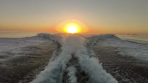 Wake of water Stock Footage 162970842