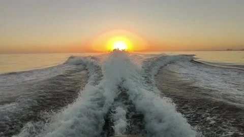 Wake of water 스톡 동영상 165144479