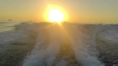 Wake of water Stock Footage 165145198