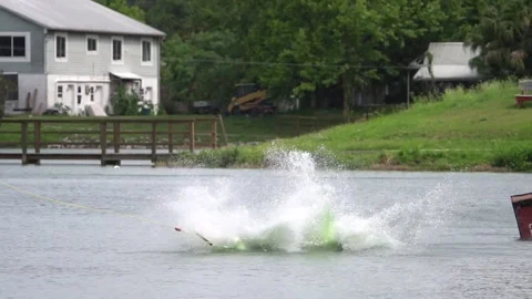 Wakeboard compilation Stock Footage 195494472