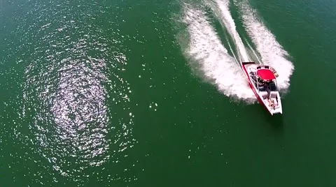 Wakeboard Flyover and Jump Video stock 43156632