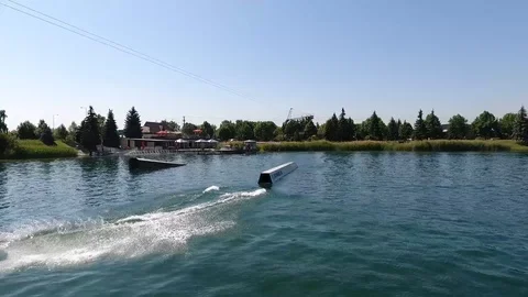 Wakeboard Stock Footage 92411852