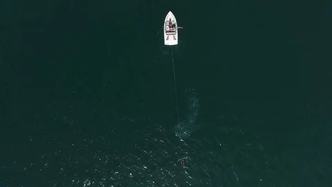 Wakeboard start Stock Footage 81215647