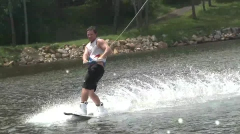 WAKEBOARD_BIG INVERTED FLIP GRAB Stock Footage 46754066