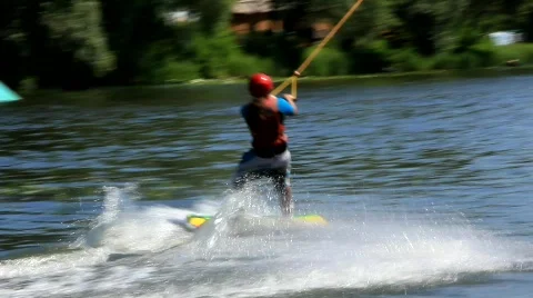 Wakeboarding Stock Footage 792496