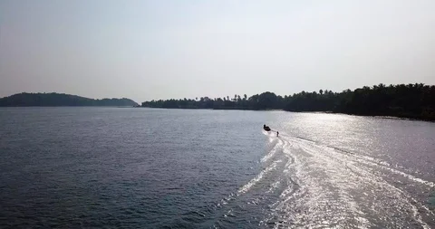 Wakeboarding in Goa Video stock 98627901