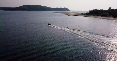 Wakeboarding in Goa Stock Footage 98628344