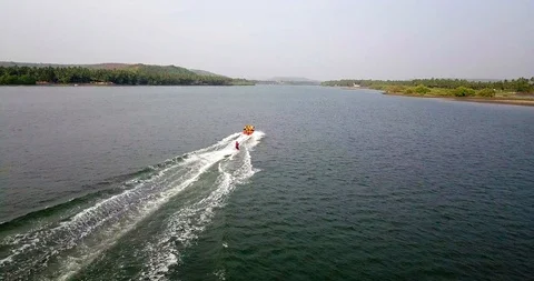 Wakeboarding in Goa Stock Footage 98629811