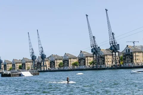 Wakeboarding Foto stock