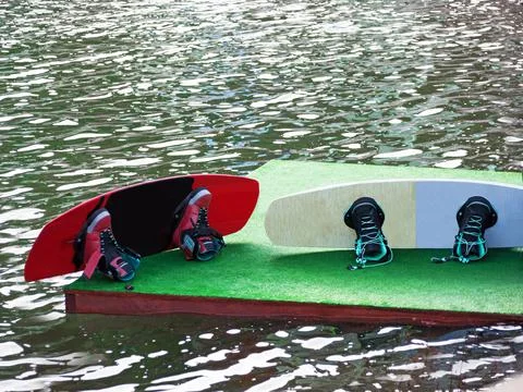 Wakeboards 스톡 사진