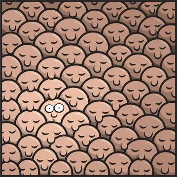 Waking up Stock Illustration