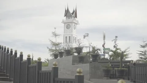 Waking on Jam Gadang Stock Footage 269661793