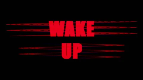 Waking Up Repetition Against Black Background Cinematic Motion for Awarenes.. Video stock 344036911