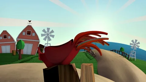 Waking Up Rooster Morning Routine 스톡 동영상 102778730