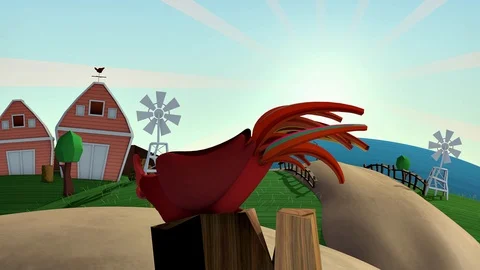 Waking Up Rooster Morning Routine 스톡 동영상 102779291