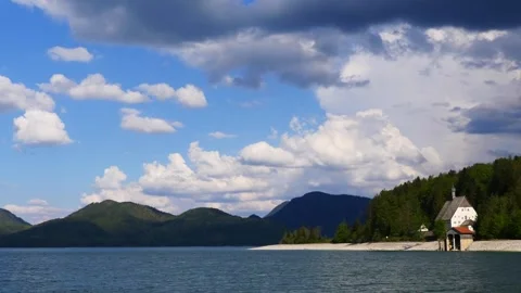 Walchensee - Bavaria - Germany.. Stock Footage 309778157