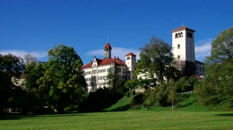 Waldenburg palace Stock Footage 48991906