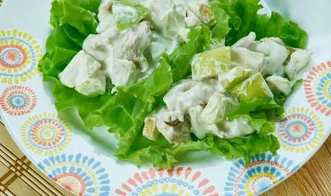 Waldorf Salad Cups Foto stock