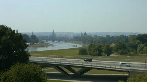 Waldschloesschenbruecke, Dresden Stock Footage 65020876