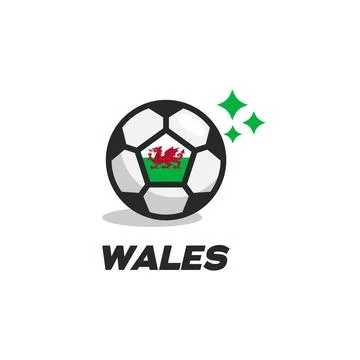 Wales Ball Flag Stock Illustration