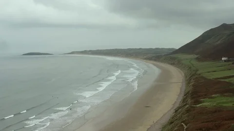 Wales Beach 스톡 동영상 88341325