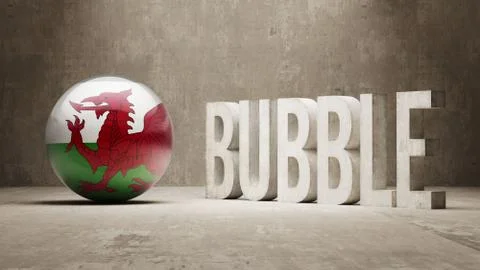 Wales. Bubble  Concept. Stock Illustration