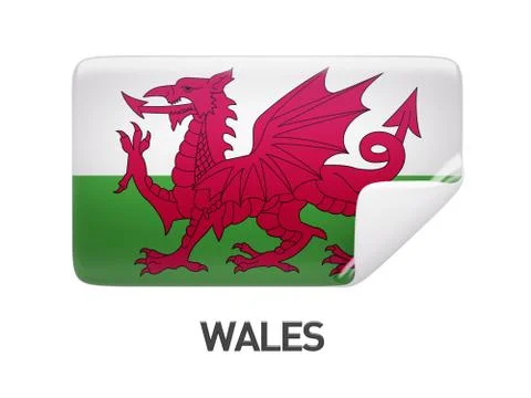 Wales Flag Icon Stock Illustration