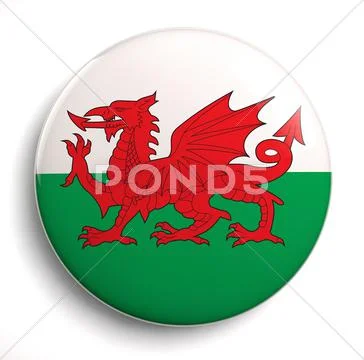 Wales flag Stock Illustration
