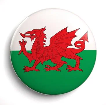 Wales flag Stock Illustration