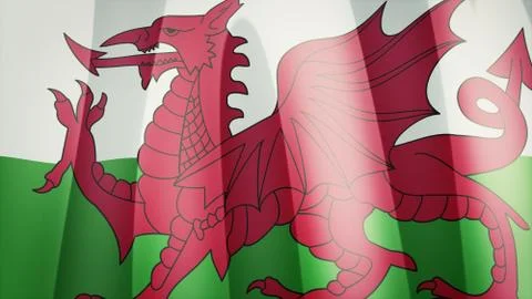 Wales Flag Stock Illustration