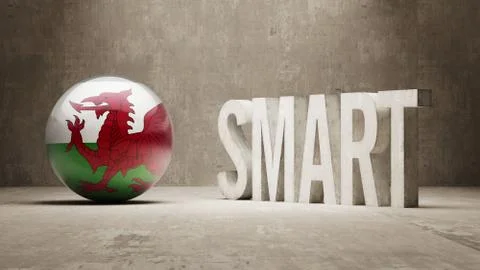 Wales. High Resolution Smart Concept. Stock Illustration